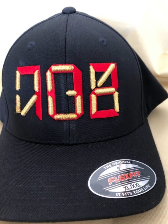 Yupoong Other - VGK 702 Black with Red/Gold Thread FlexFit Snapback Hats!